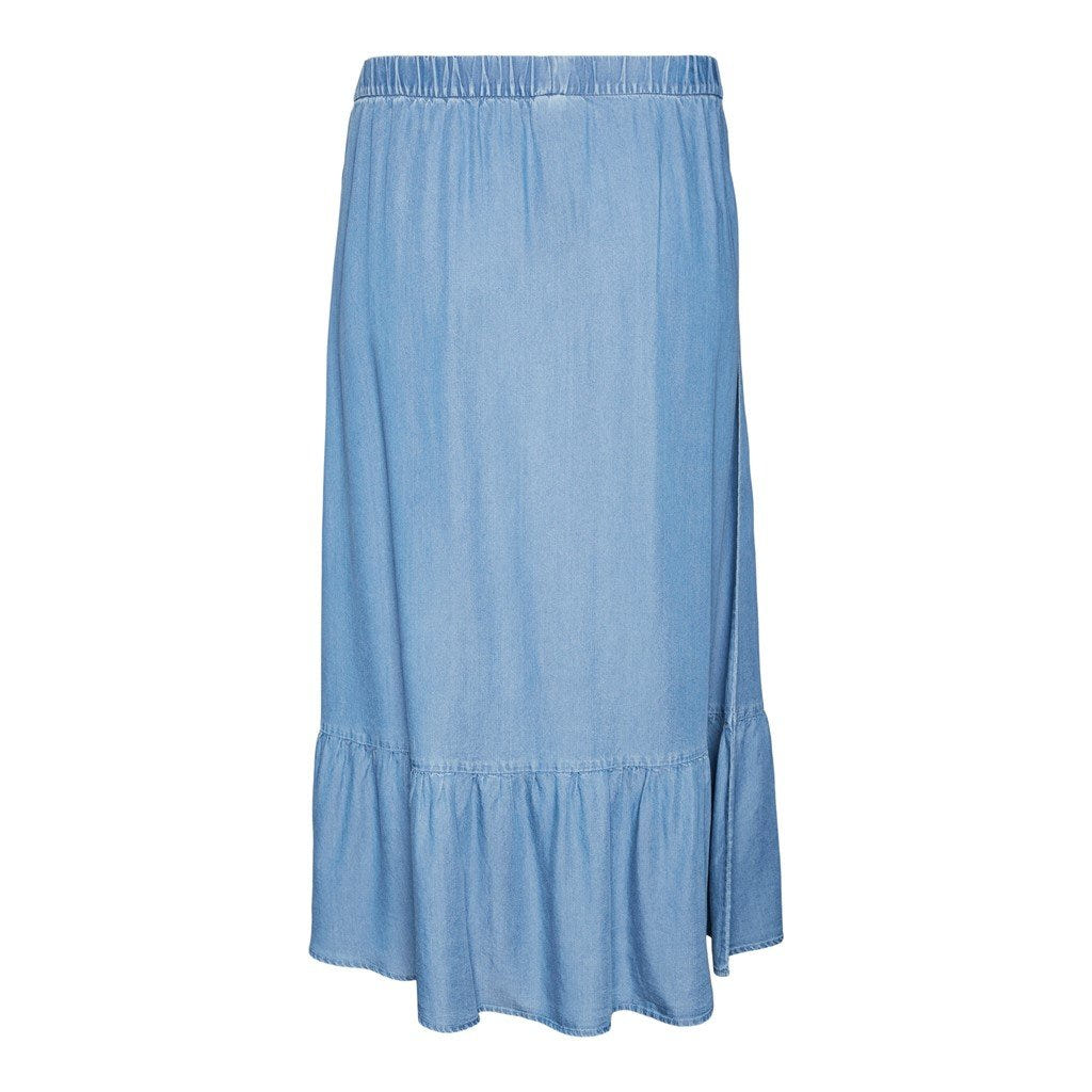 Φούστα plus size Vero Moda Curve 10305637 - Μπλε jean - thefashionproject.gr - VERO MODA CURVE