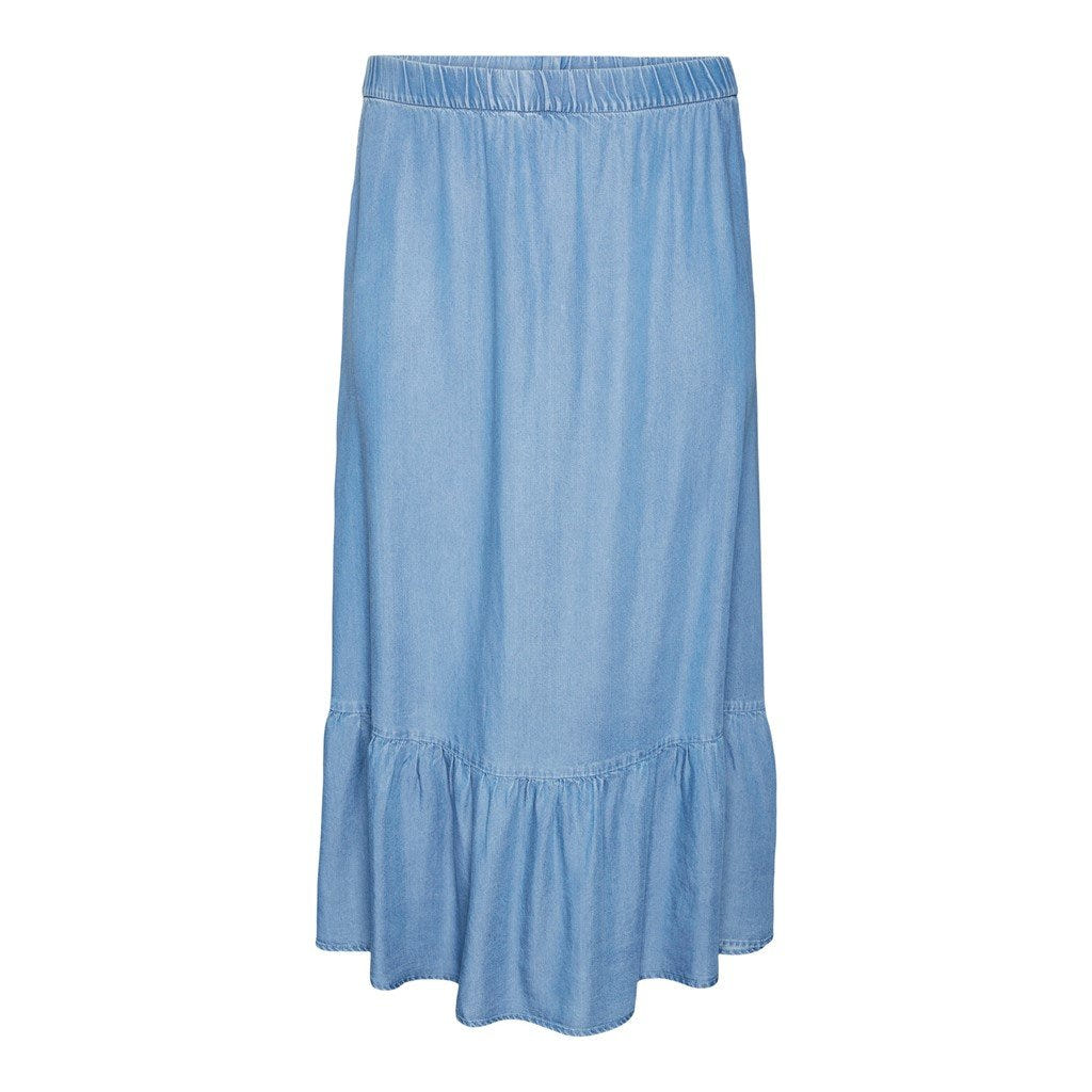 Φούστα plus size Vero Moda Curve 10305637 - Μπλε jean - thefashionproject.gr - VERO MODA CURVE