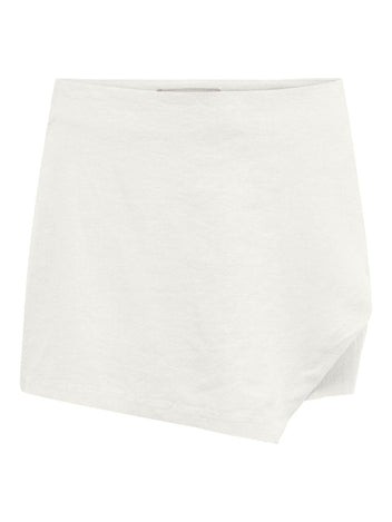 Φούστα σορτς με λινό ONLY 15310904 - Ζαχαρί - thefashionproject.gr - ONLY