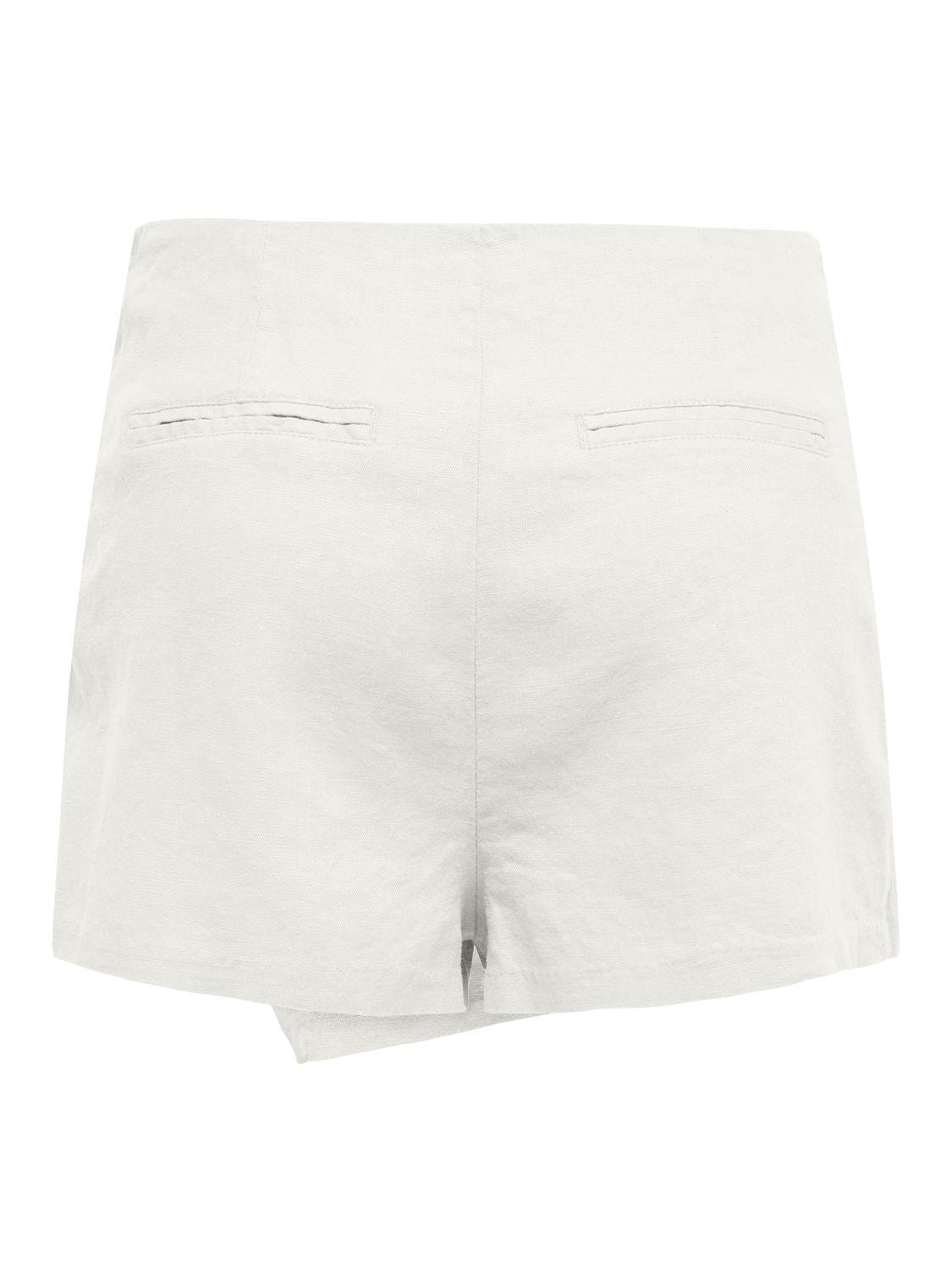 Φούστα σορτς με λινό ONLY 15310904 - Ζαχαρί - thefashionproject.gr - ONLY