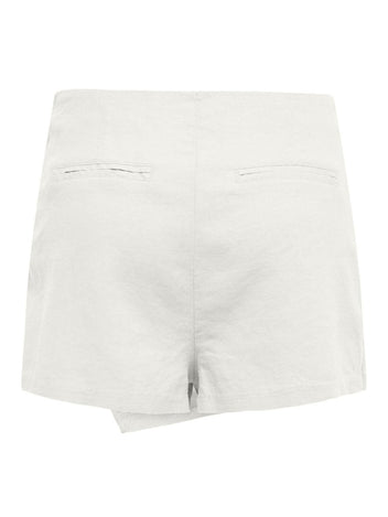 Φούστα σορτς με λινό ONLY 15310904 - Ζαχαρί - thefashionproject.gr - ONLY
