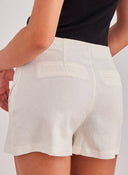 Φούστα σορτς με λινό ONLY 15310904 - Ζαχαρί - thefashionproject.gr - ONLY