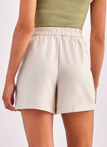 Φούστα σορτς μίνι ONLY 15311334 - Μπεζ - thefashionproject.gr - ONLY