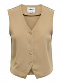 Γιλέκο υφασμάτινο ONLY 15338924 - Caramel - thefashionproject.gr - ONLY