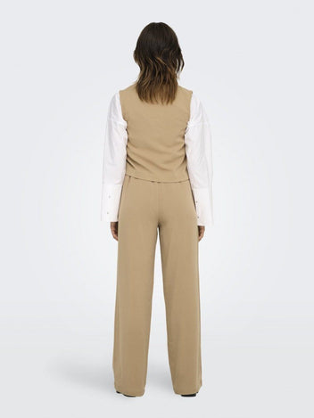 Γιλέκο υφασμάτινο ONLY 15338924 - Caramel - thefashionproject.gr - ONLY