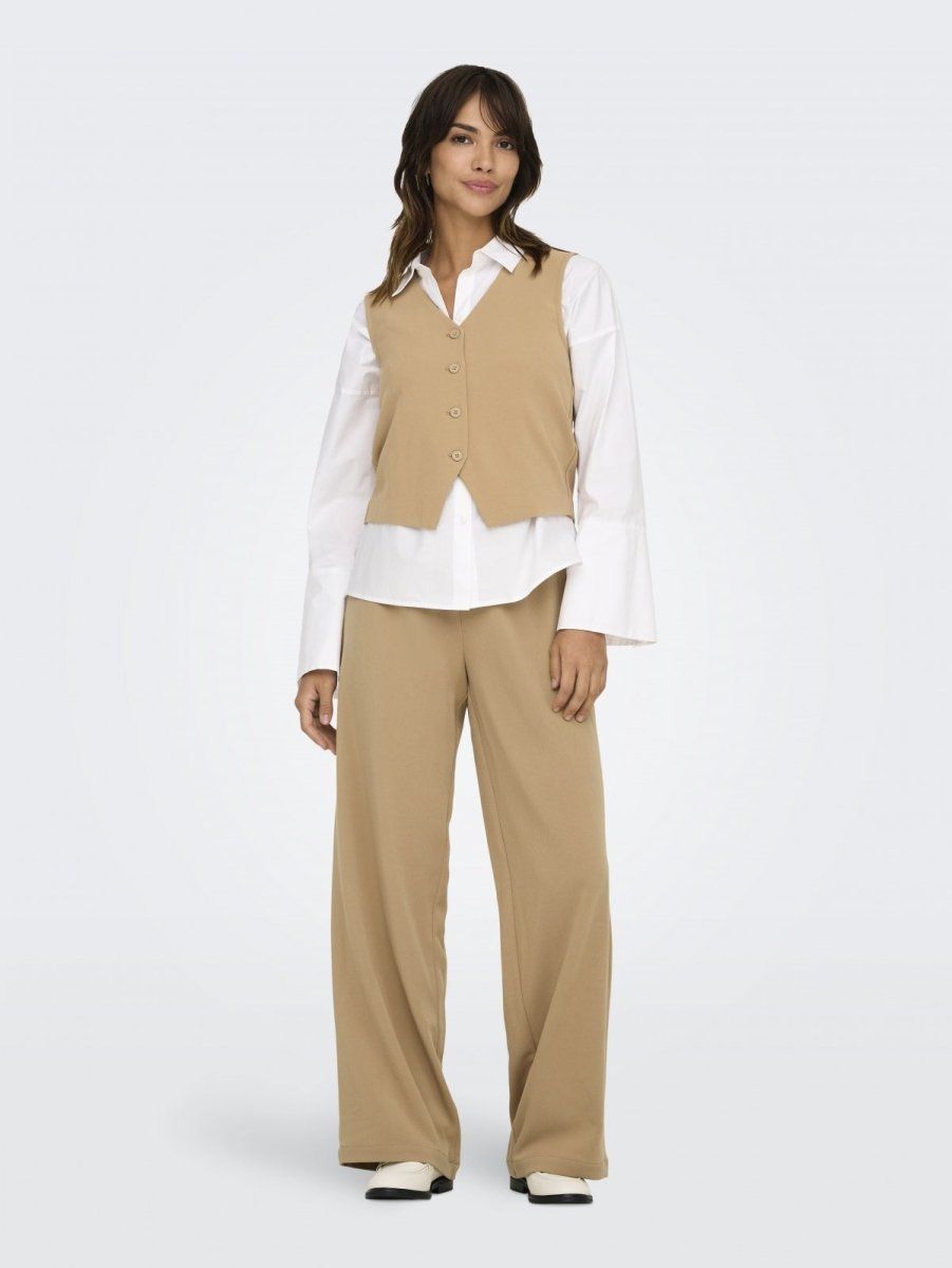 Γιλέκο υφασμάτινο ONLY 15338924 - Caramel - thefashionproject.gr - ONLY