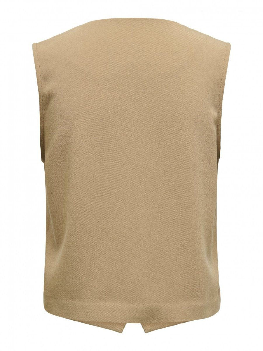 Γιλέκο υφασμάτινο ONLY 15338924 - Caramel - thefashionproject.gr - ONLY