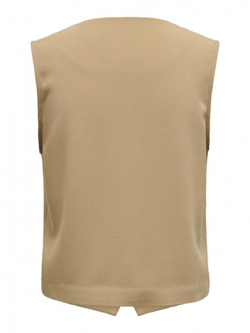 Γιλέκο υφασμάτινο ONLY 15338924 - Caramel - thefashionproject.gr - ONLY