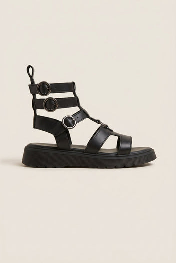 TFP - Gladiator Sandals Cut Out - Black Matte