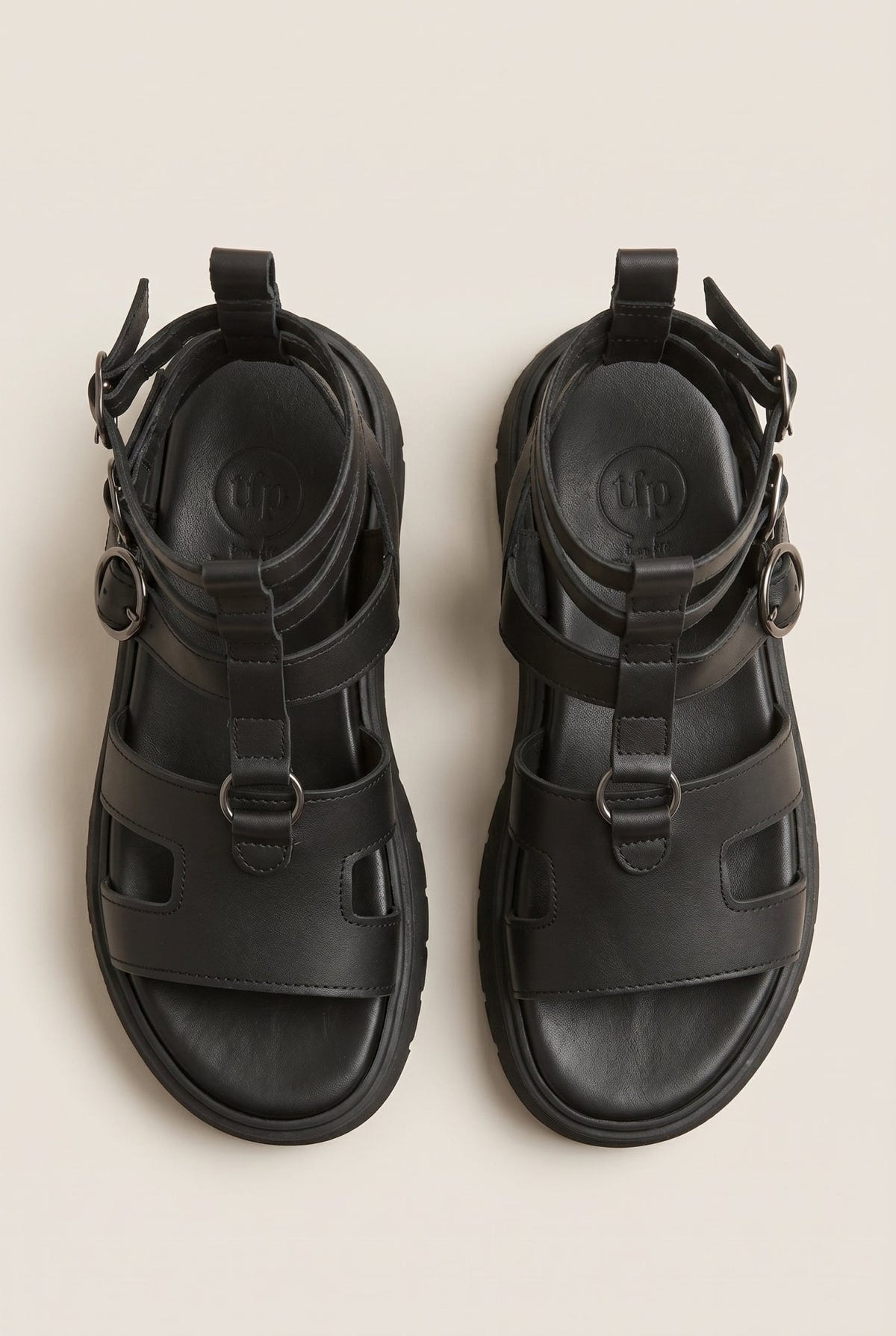 TFP - Gladiator Sandals Cut Out - Black Matte