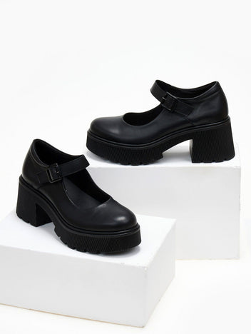 Γόβες δερμάτινες Mary Jane Ragazza 0598 - Μαύρο - thefashionproject.gr - RAGAZZA