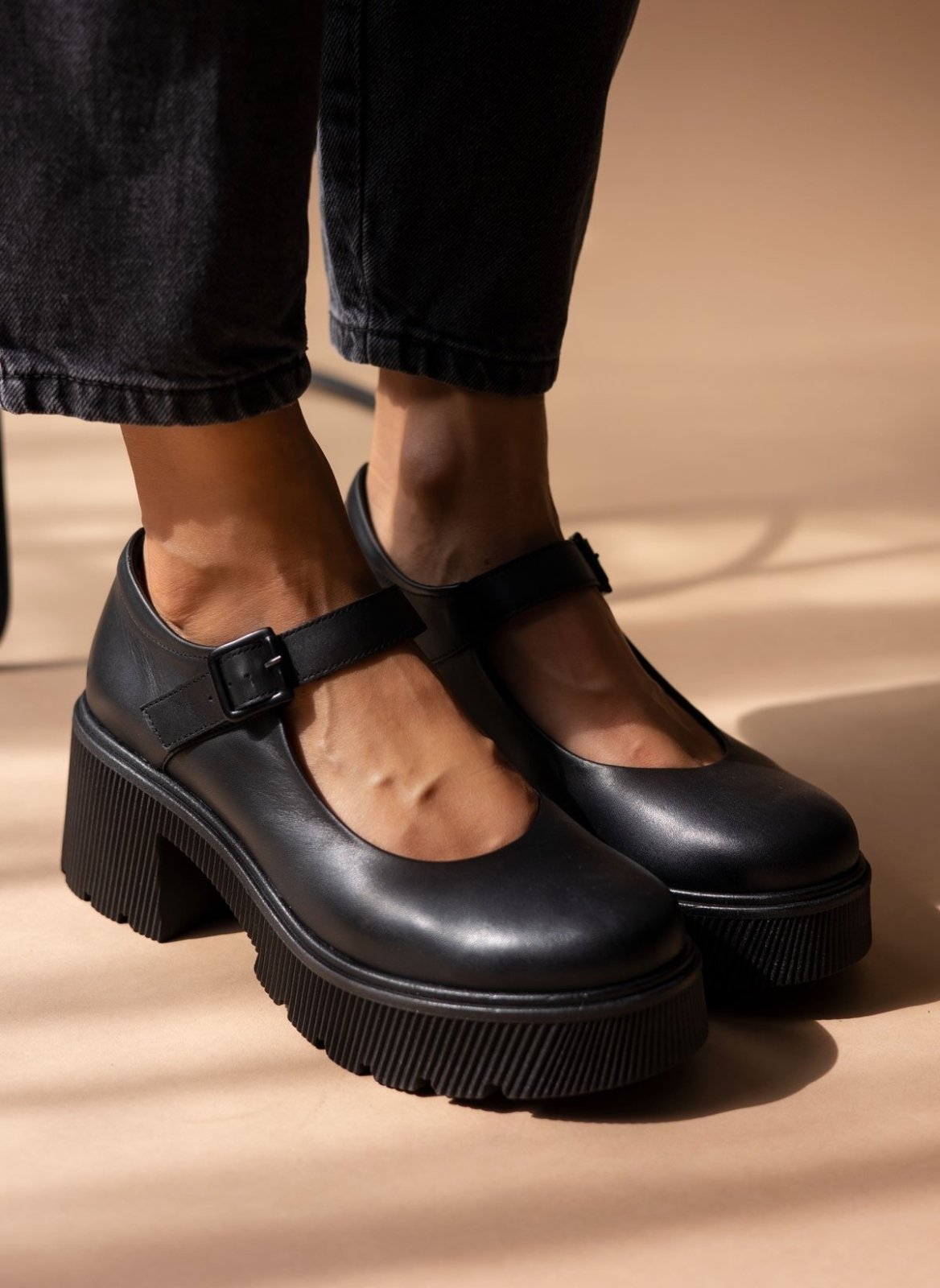 Γόβες δερμάτινες Mary Jane Ragazza 0598 - Μαύρο