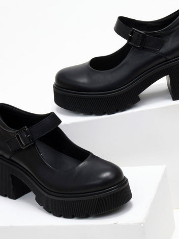 Γόβες δερμάτινες Mary Jane Ragazza 0598 - Μαύρο - thefashionproject.gr - RAGAZZA