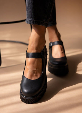 Γόβες δερμάτινες Mary Jane Ragazza 0598 - Μαύρο - thefashionproject.gr - RAGAZZA