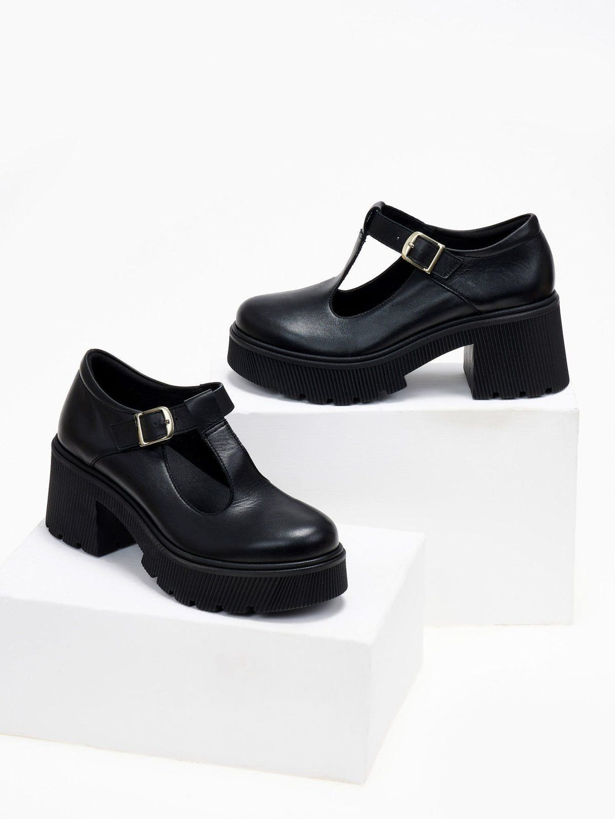 Γόβες δερμάτινες Mary Jane Ragazza 0599 - Μαύρο - thefashionproject.gr - RAGAZZA