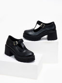Γόβες δερμάτινες Mary Jane Ragazza 0599 - Μαύρο - thefashionproject.gr - RAGAZZA