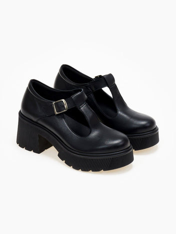 Γόβες δερμάτινες Mary Jane Ragazza 0599 - Μαύρο - thefashionproject.gr - RAGAZZA