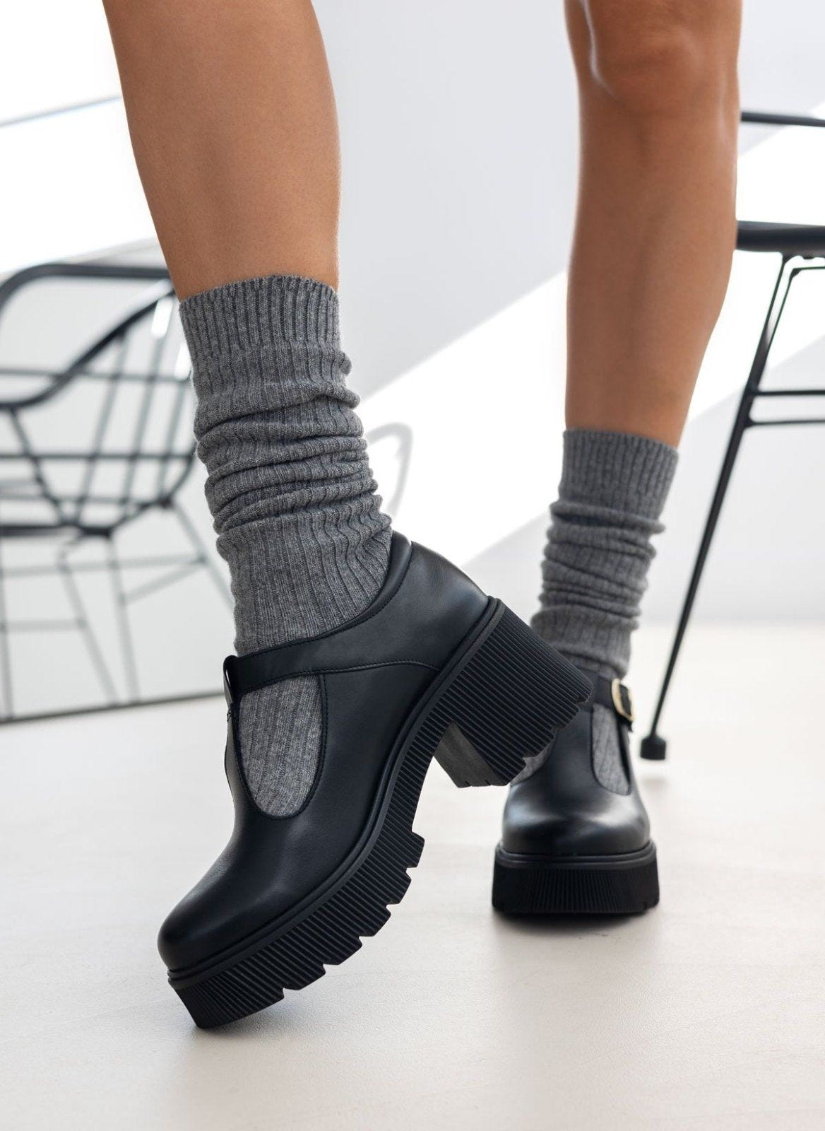 Γόβες δερμάτινες Mary Jane Ragazza 0599 - Μαύρο - thefashionproject.gr - RAGAZZA