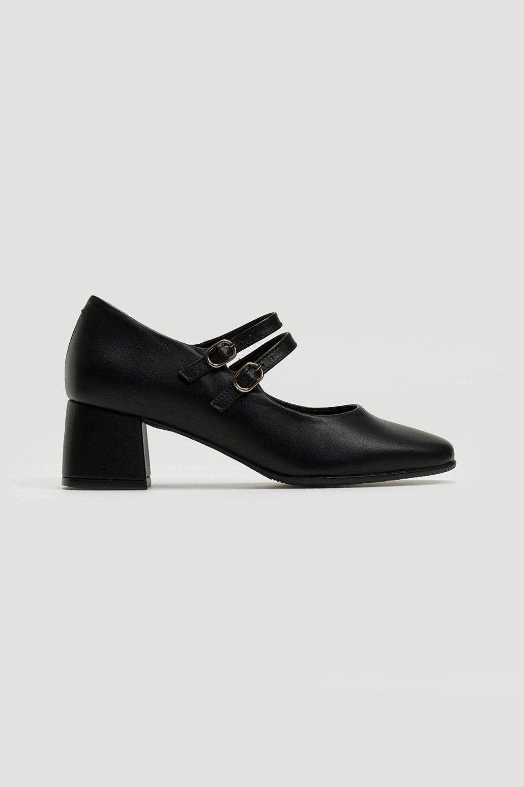 Γόβες δερμάτινες Mary Janes Ragazza 036 - Μαύρο - thefashionproject.gr - RAGAZZA