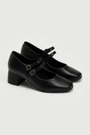 Γόβες δερμάτινες Mary Janes Ragazza 036 - Μαύρο - thefashionproject.gr - RAGAZZA