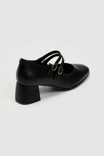 Γόβες δερμάτινες Mary Janes Ragazza 036 - Μαύρο - thefashionproject.gr - RAGAZZA