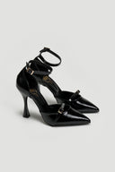 Γόβες λουστρίνι με μπαρέτα TFP - Μαύρο - thefashionproject.gr - TFP