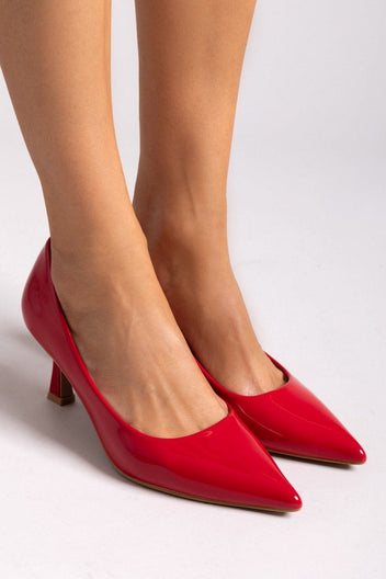 Γόβες λουστρίνι μυτερές ERYNN - Κόκκινο - thefashionproject.gr - ERYNN
