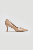 Γόβες λουστρίνι μυτερές ERYNN - Μπεζ - thefashionproject.gr - ERYNN