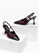 Γόβες λουστρίνι μυτερές TFP - Burgundy - thefashionproject.gr - TFP