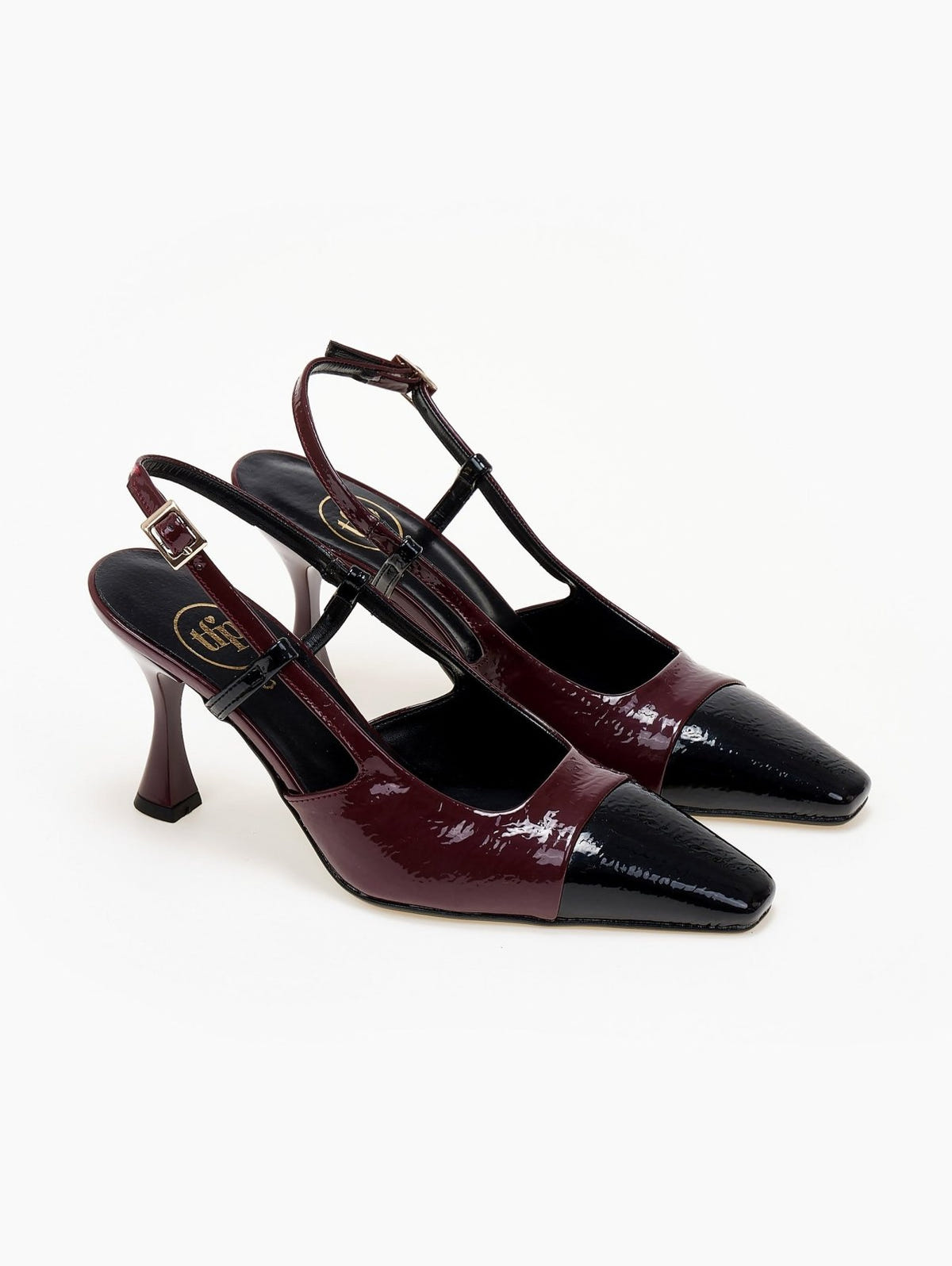 Γόβες λουστρίνι μυτερές TFP - Burgundy - thefashionproject.gr - TFP