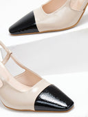 Γόβες λουστρίνι μυτερές TFP - Nude - thefashionproject.gr - TFP