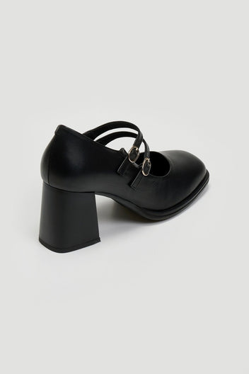 Γόβες Mary Jane δερμάτινες Ragazza 076 - Μαύρο - thefashionproject.gr - RAGAZZA