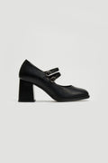 Γόβες Mary Jane δερμάτινες Ragazza 076 - Μαύρο - thefashionproject.gr - RAGAZZA