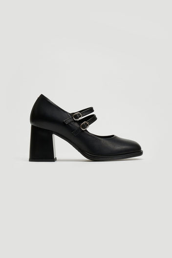Γόβες Mary Jane δερμάτινες Ragazza 076 - Μαύρο - thefashionproject.gr - RAGAZZA