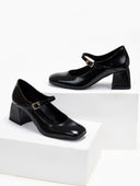 Γόβες Mary Jane λουστρίνι TFP - Μαύρο - thefashionproject.gr - TFP