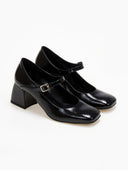 Γόβες Mary Jane λουστρίνι TFP - Μαύρο - thefashionproject.gr - TFP