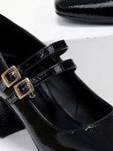 Γόβες Mary Jane λουστρίνι TFP - Μαύρο - thefashionproject.gr - TFP