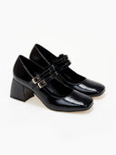 Γόβες Mary Jane λουστρίνι TFP - Μαύρο - thefashionproject.gr - TFP
