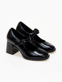 Γόβες Mary Janes δερμάτινες λουστρίνι RAGAZZA 074 - Μαύρο - thefashionproject.gr - RAGAZZA