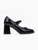 Γόβες Mary Janes δερμάτινες λουστρίνι RAGAZZA 074 - Μαύρο - thefashionproject.gr - RAGAZZA