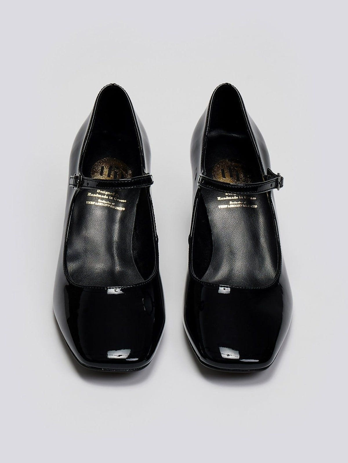 Γόβες Mary Janes λουστρίνι TFP - Μαύρο - thefashionproject.gr - TFP