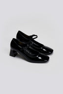 Γόβες Mary Janes λουστρίνι TFP - Μαύρο - thefashionproject.gr - TFP