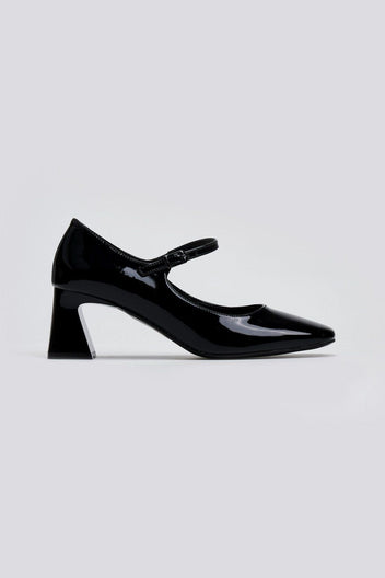 Γόβες Mary Janes λουστρίνι TFP - Μαύρο - thefashionproject.gr - TFP