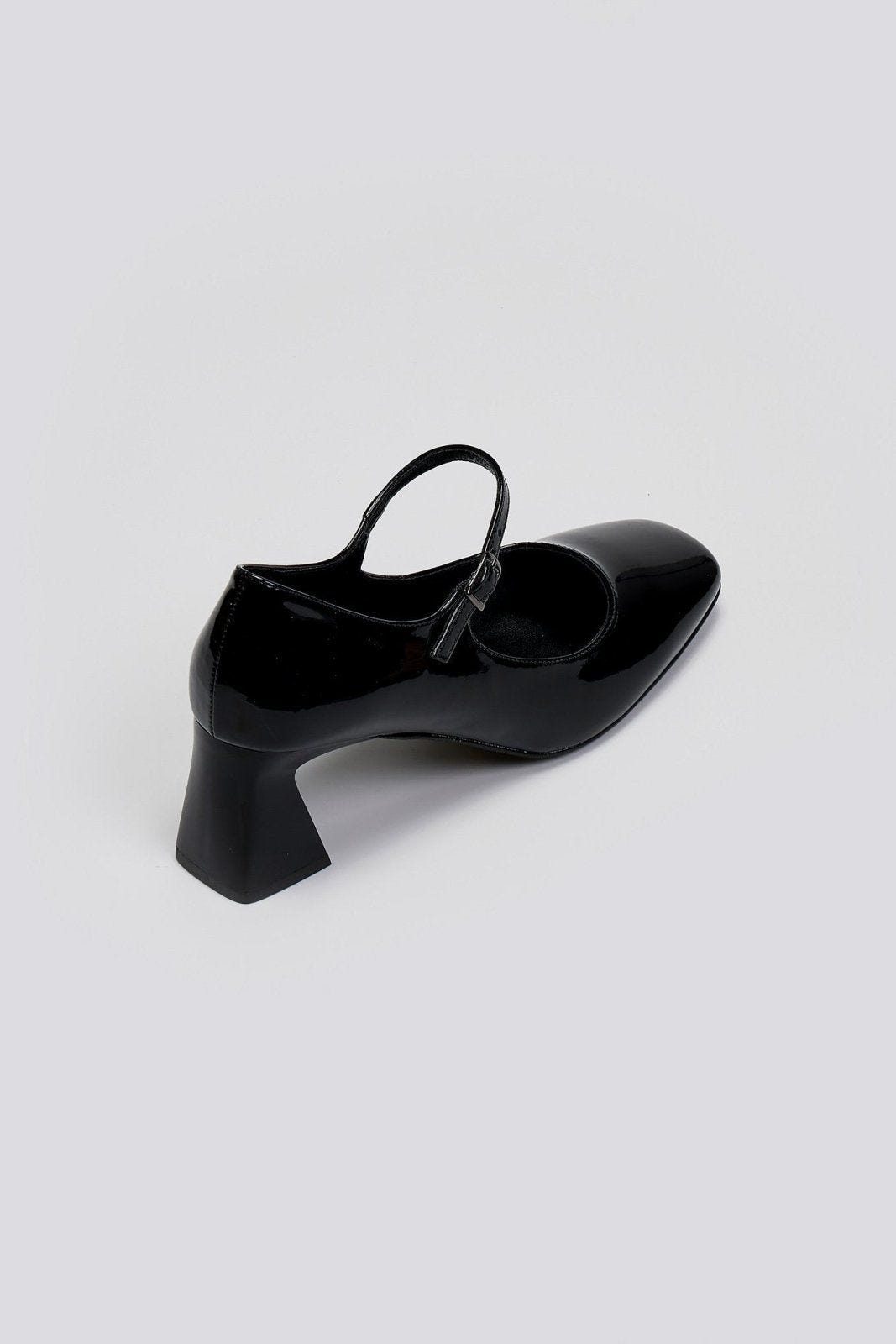 Γόβες Mary Janes λουστρίνι TFP - Μαύρο - thefashionproject.gr - TFP