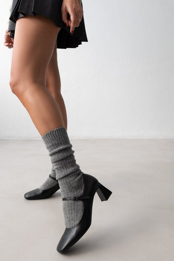 Γόβες Mary Janes TFP - Μαύρο - thefashionproject.gr - TFP
