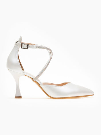 Γόβες με crossover λουράκια TFP - Λευκό - thefashionproject.gr - TFP