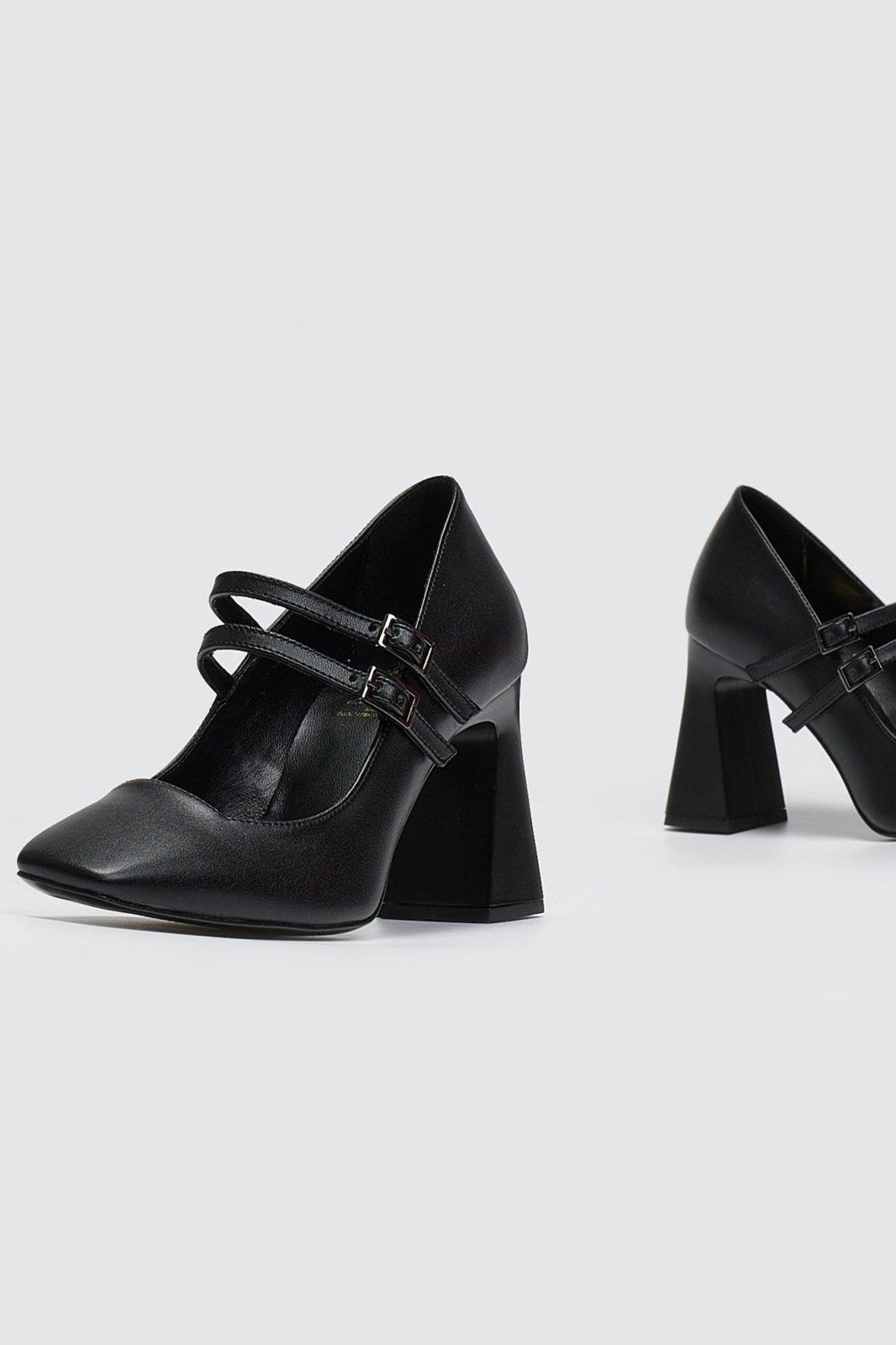 Γόβες με διπλή μπαρέτα TFP - Μαύρο - thefashionproject.gr - TFP