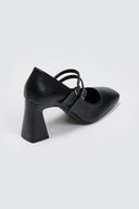 Γόβες με διπλή μπαρέτα TFP - Μαύρο - thefashionproject.gr - TFP