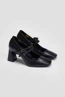 Γόβες με διπλή μπαρέτα TFP - Μαύρο - thefashionproject.gr - TFP