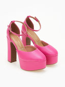 Γόβες με φιάπα και μπαρέτα Vizzano 1400.101 - Φούξια - thefashionproject.gr - VIZZANO